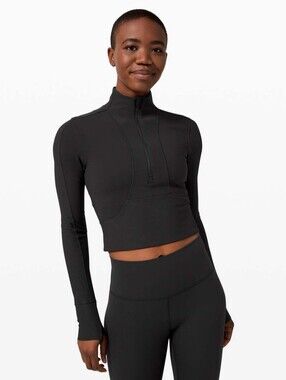 Lululemon Black Take it in Stride 1/2 Zip